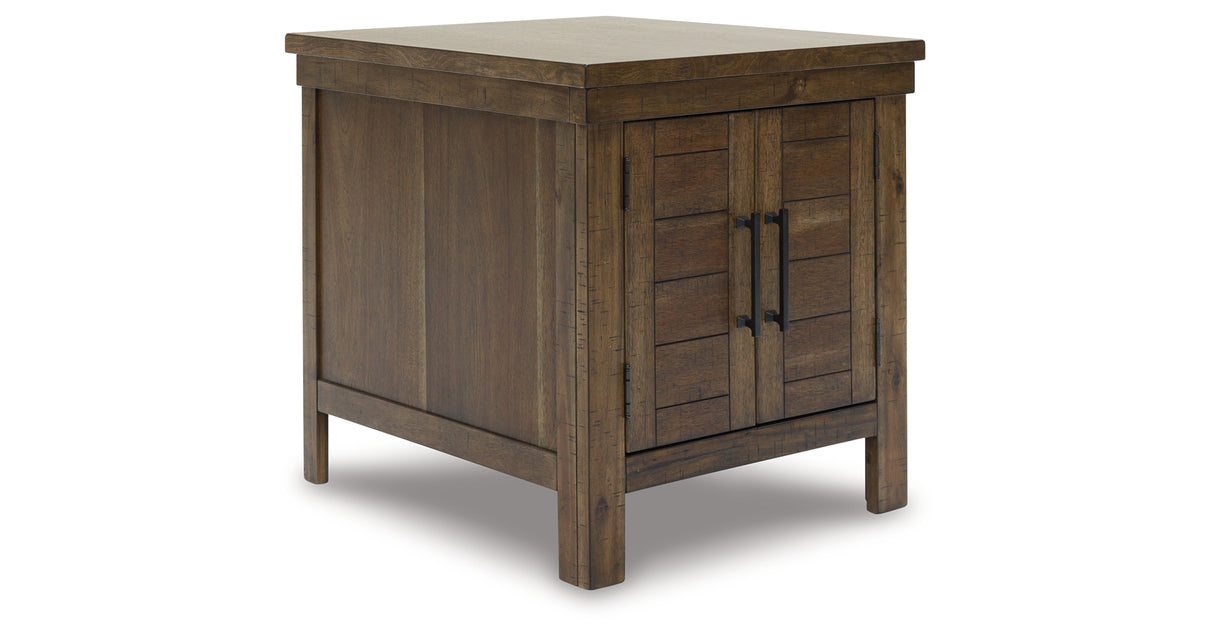Moriville Coffee Table with 1 End Table in Grayish Brown from Ashley Furniture - Luna Furniture