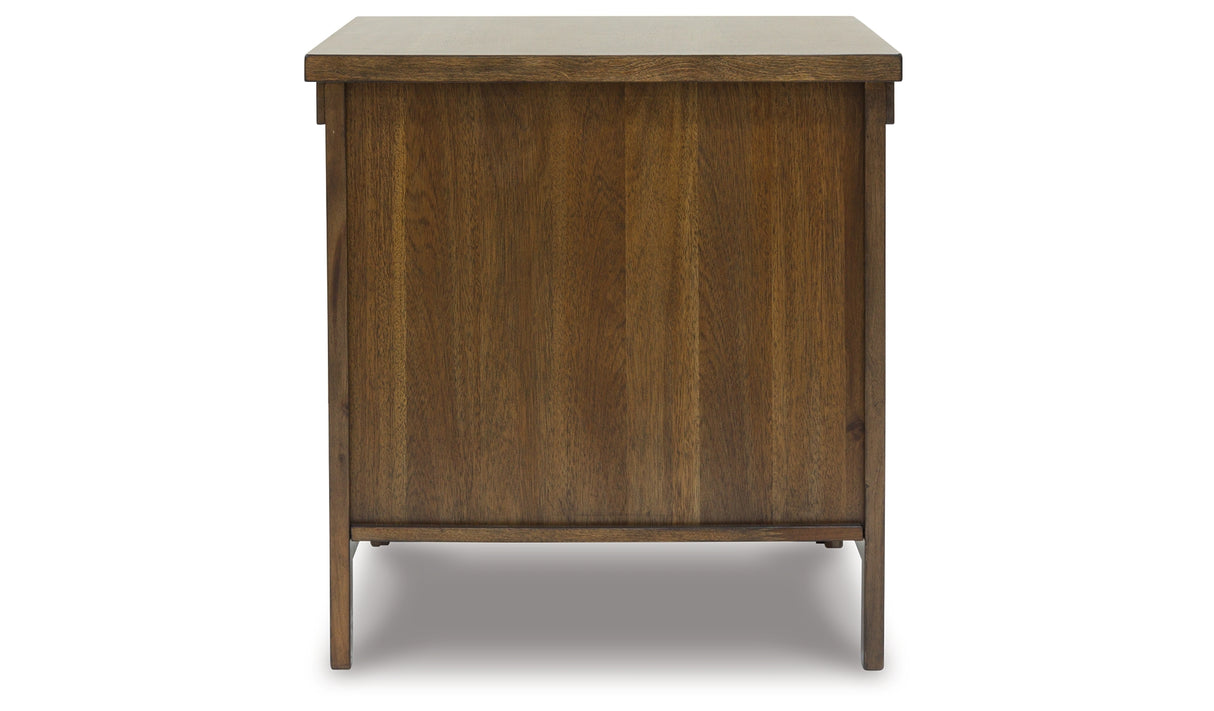 Moriville Grayish Brown Lift-top Coffee Table and 2 End Tables from Ashley Furniture - Luna Furniture