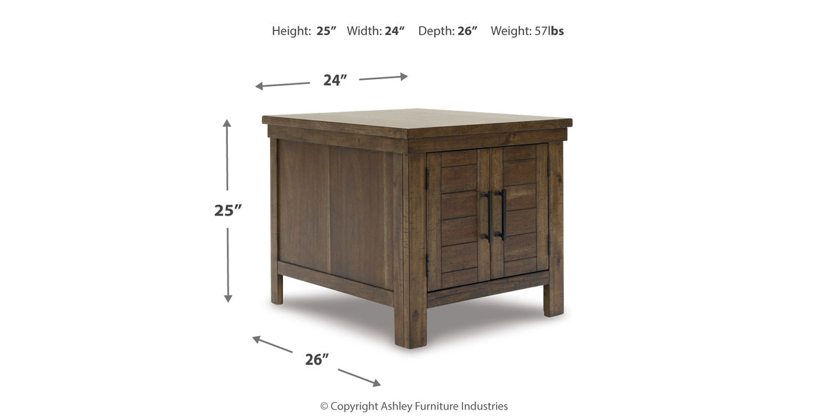 Moriville Coffee Table with 1 End Table in Grayish Brown from Ashley Furniture - Luna Furniture
