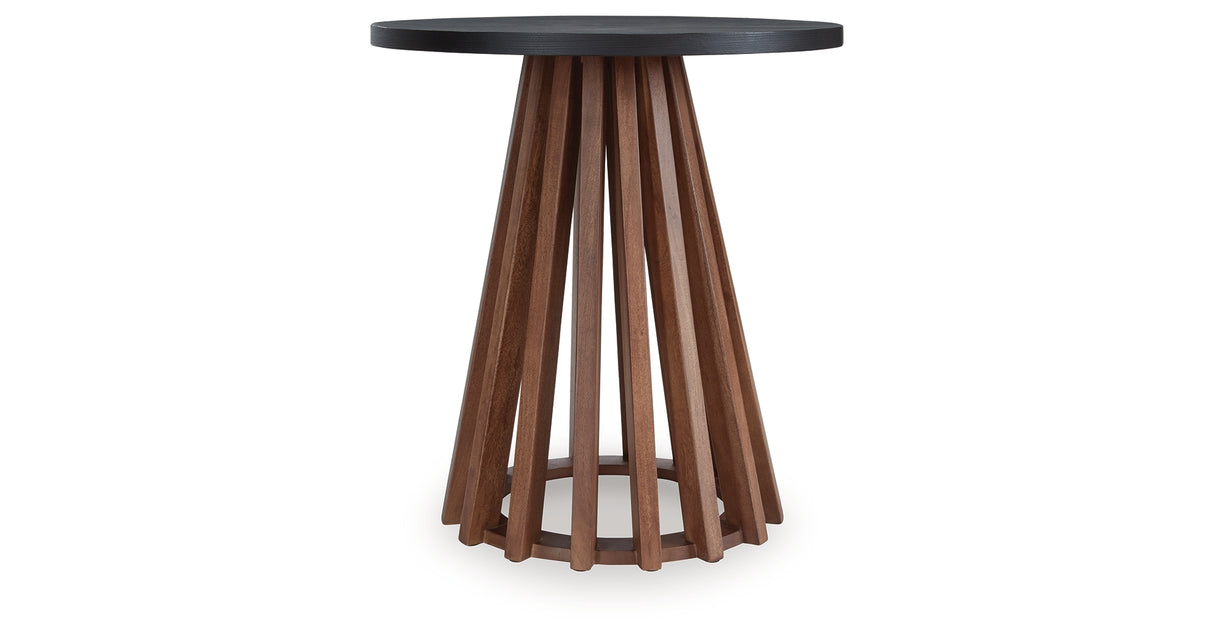 Kallari Warm Brown/Black End Table from Ashley - Luna Furniture