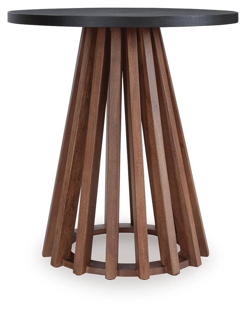 Kallari Warm Brown/Black Lift-Top Coffee Table and 2 End Tables from Ashley - Luna Furniture