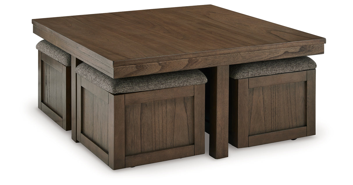Boardernest Brown Coffee Table and 2 End Tables from Ashley Furniture - Luna Furniture