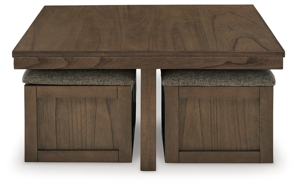 Boardernest Brown Coffee Table and 2 End Tables from Ashley - Luna Furniture