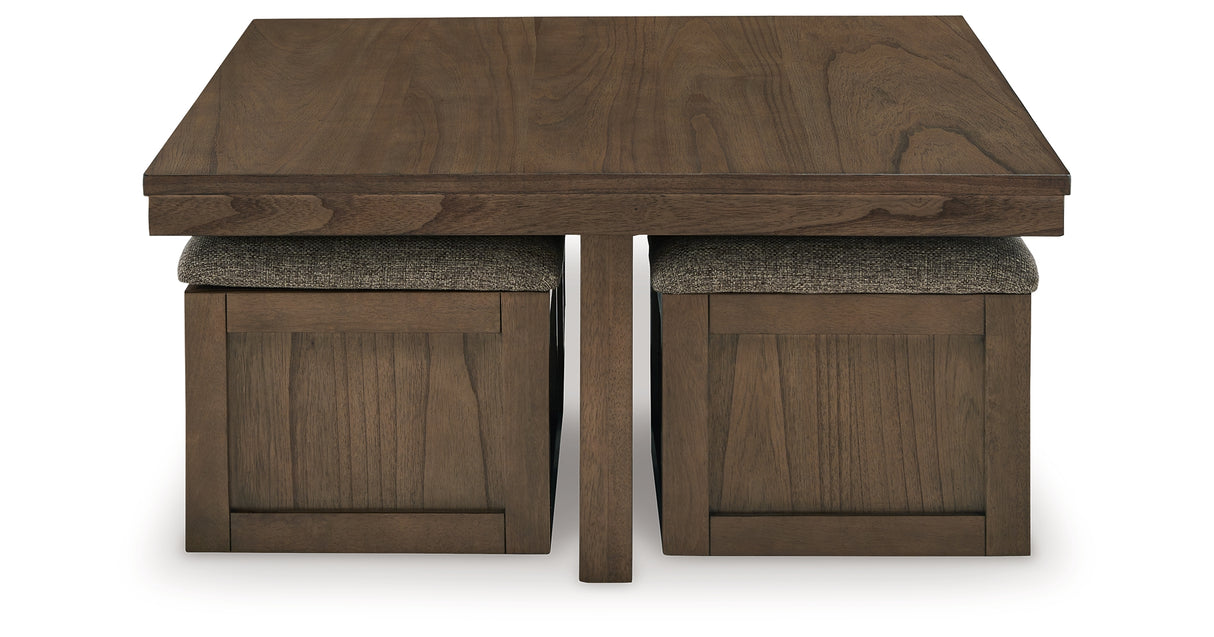 Boardernest Coffee Table with 1 End Table in Brown from Ashley - Luna Furniture