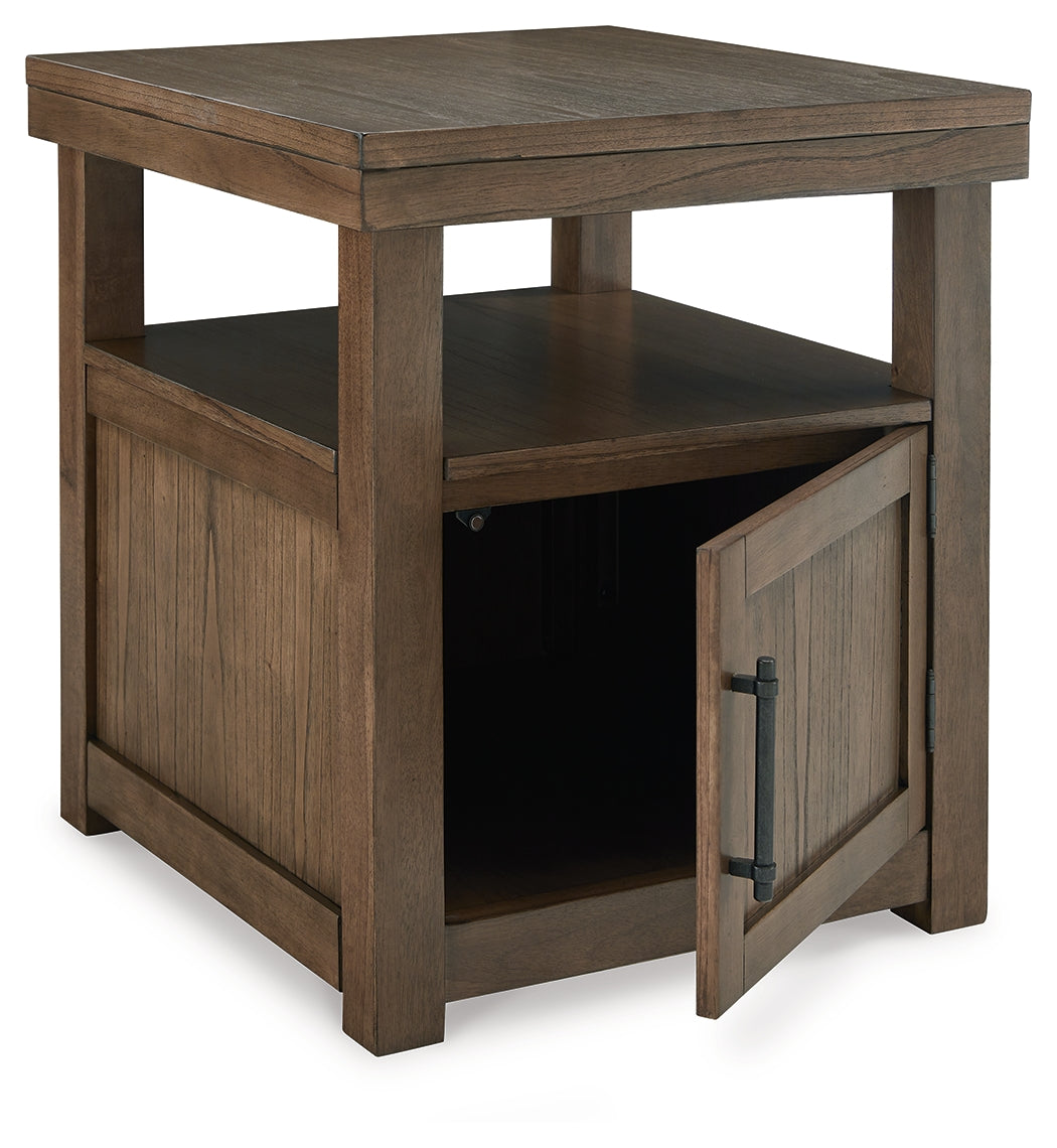 Boardernest Brown Coffee Table and 2 End Tables from Ashley - Luna Furniture