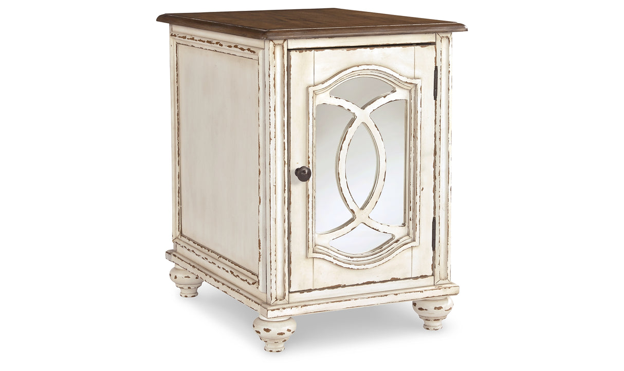 Realyn Coffee Table with 1 End Table in White/Brown from Ashley Furniture - Luna Furniture