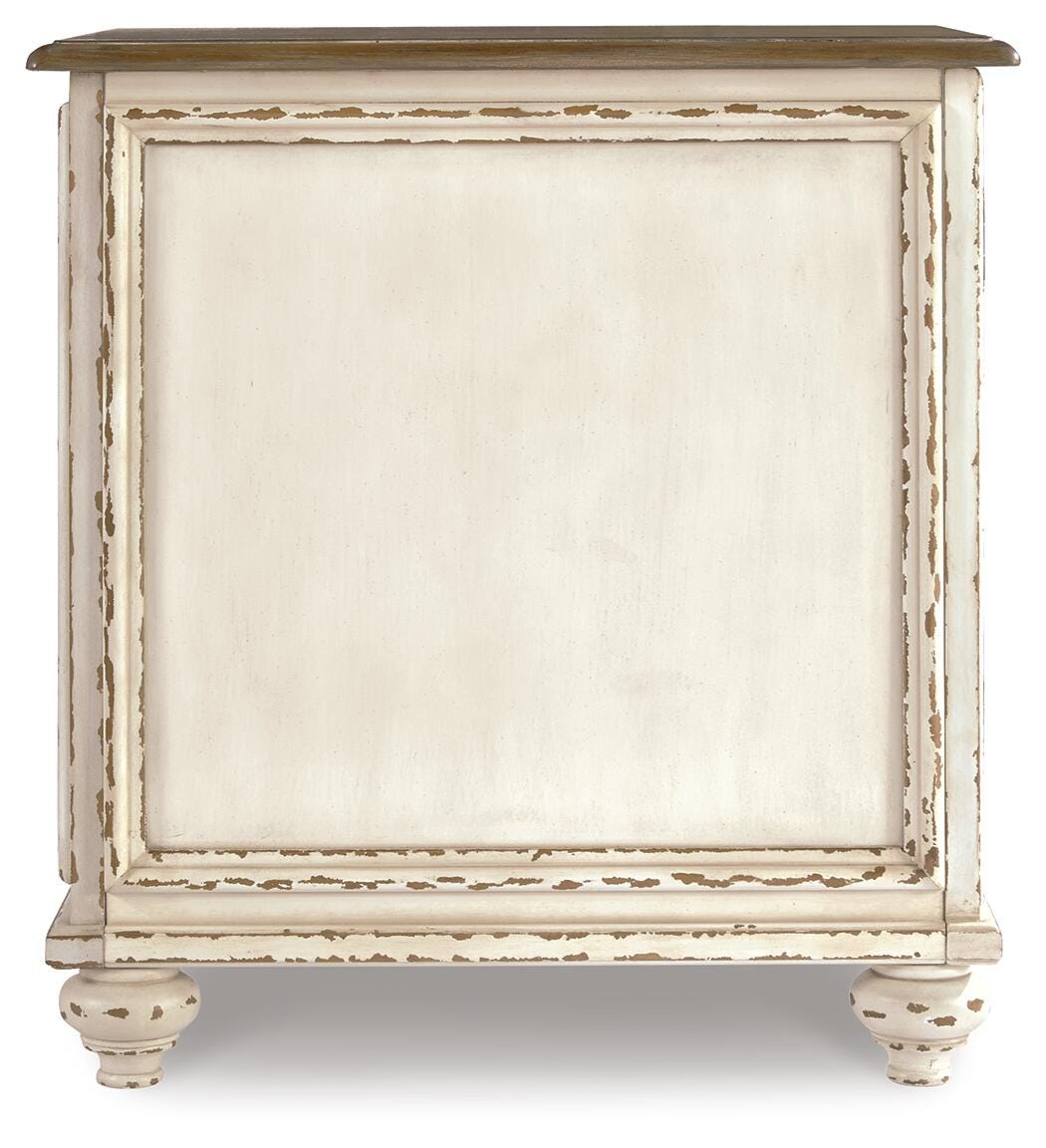 Realyn White/Brown Chairside End Table from Ashley - Luna Furniture