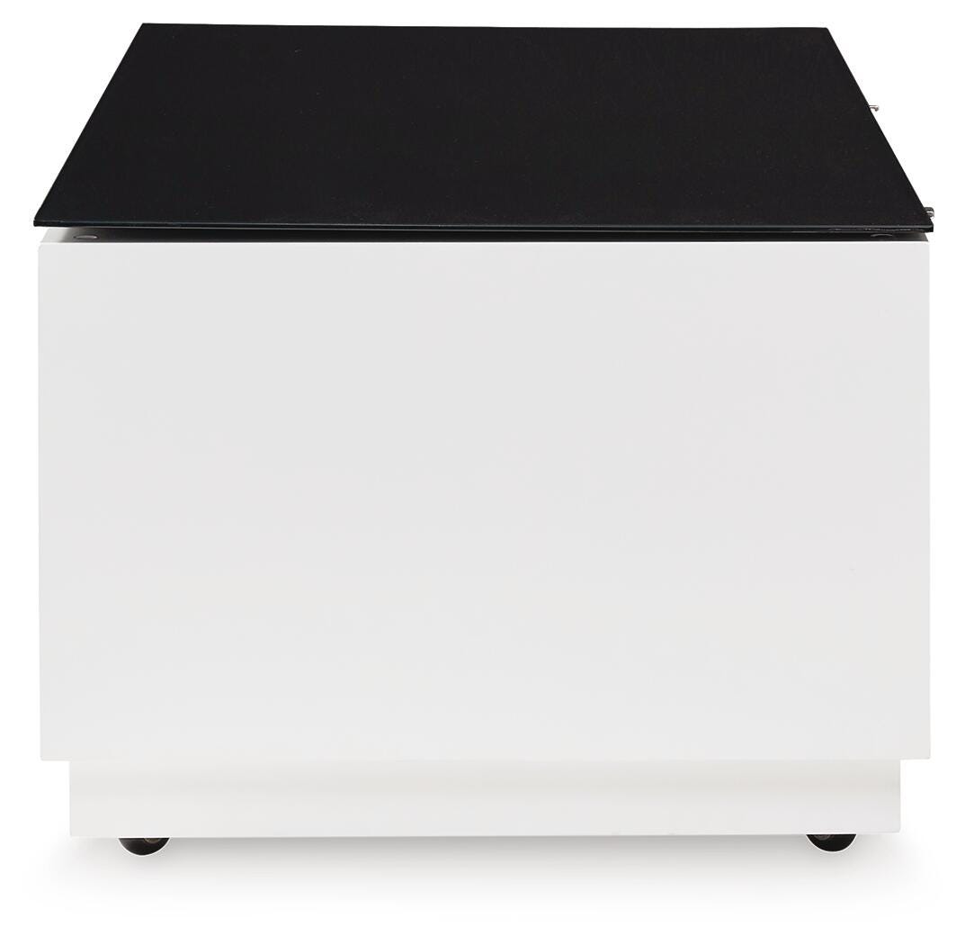 Gardoni White/Black Coffee Table from Ashley Furniture - Luna Furniture