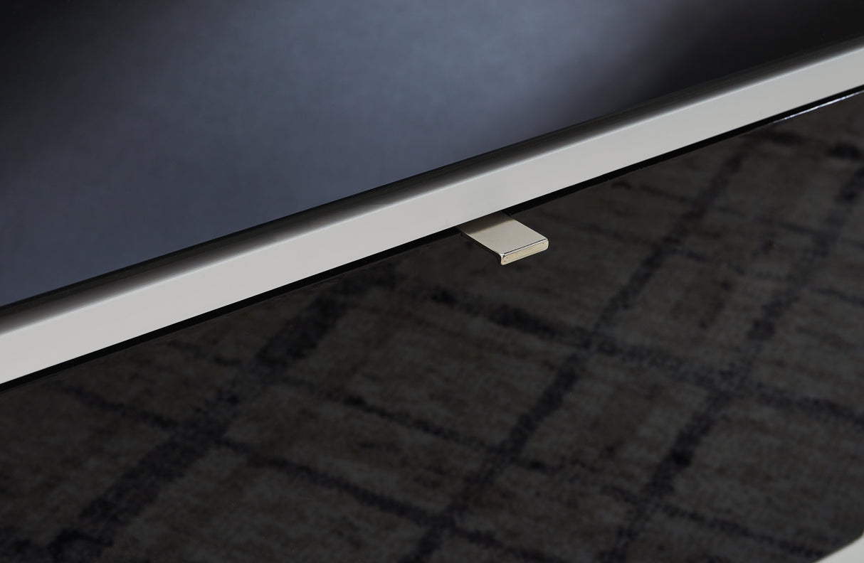 Gardoni White/Black Coffee Table and 2 End Tables from Ashley - Luna Furniture