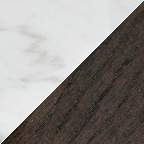 Burkhaus White/Dark Brown Coffee Table from Ashley - Luna Furniture