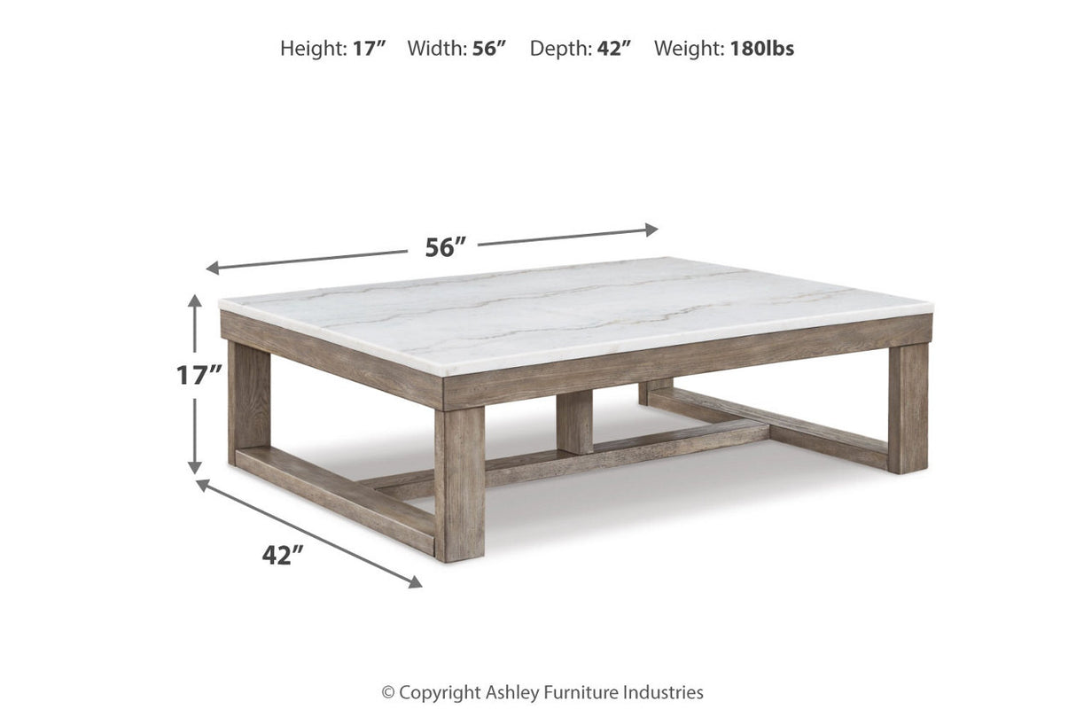 Loyaska Brown/Ivory Coffee Table and 2 End Tables from Ashley - Luna Furniture