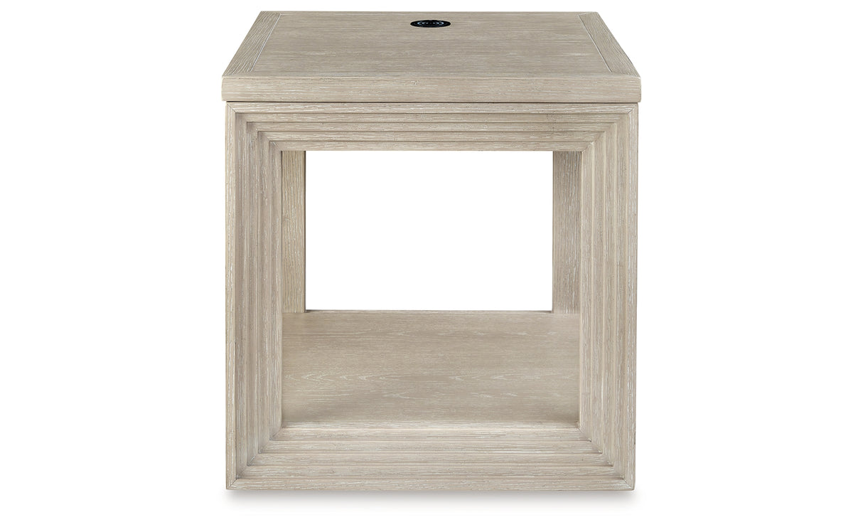 Marxhart Bisque End Table from Ashley Furniture - Luna Furniture
