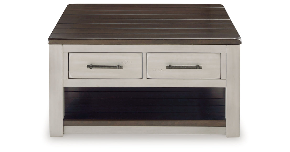 Darborn Coffee Table with 1 End Table in Gray/Brown from Ashley - Luna Furniture
