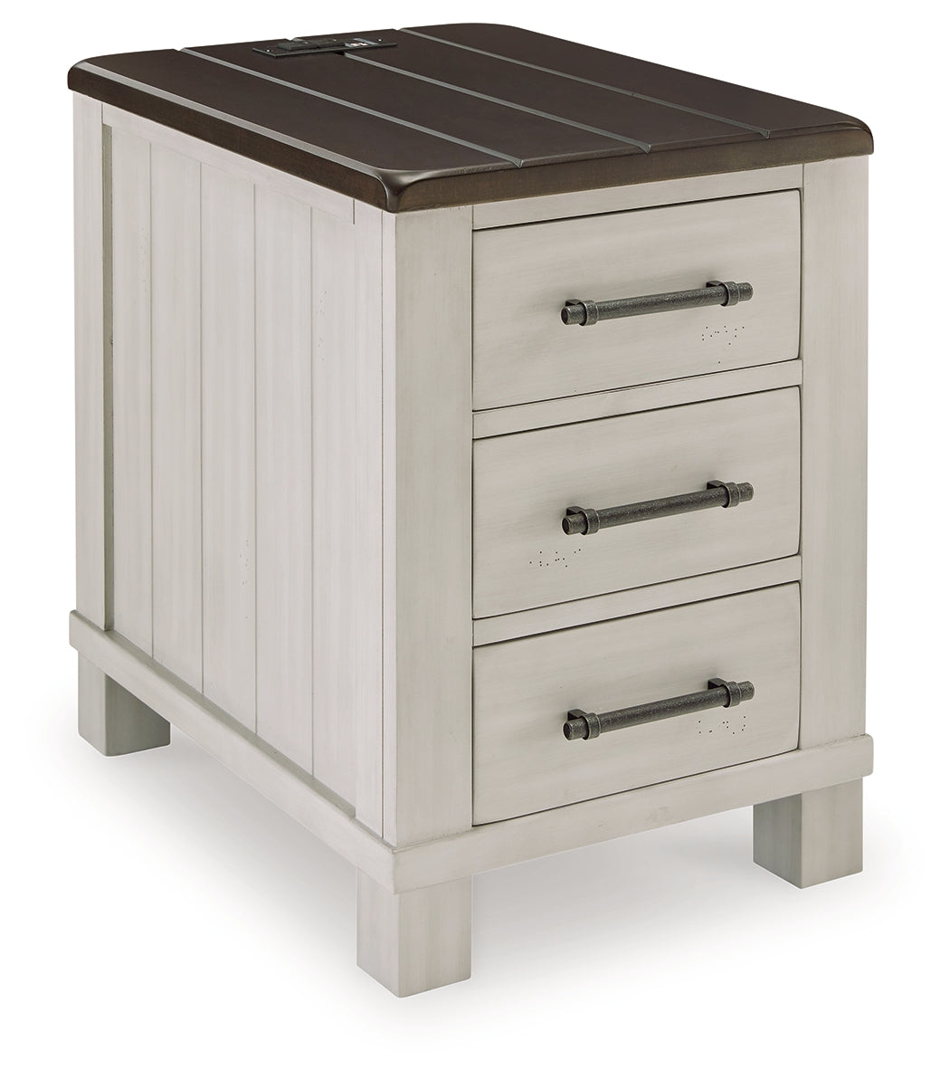 Darborn Gray/Brown Lift-top Coffee Table and 2 Chairside End Tables from Ashley - Luna Furniture