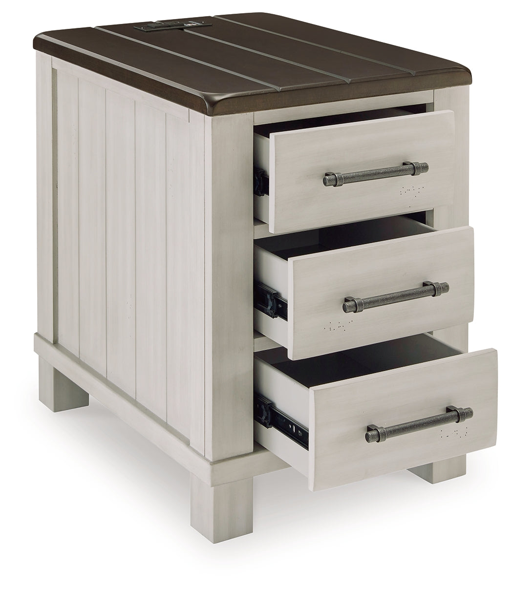 Darborn Gray/Brown Lift-top Coffee Table and 2 Chairside End Tables from Ashley - Luna Furniture