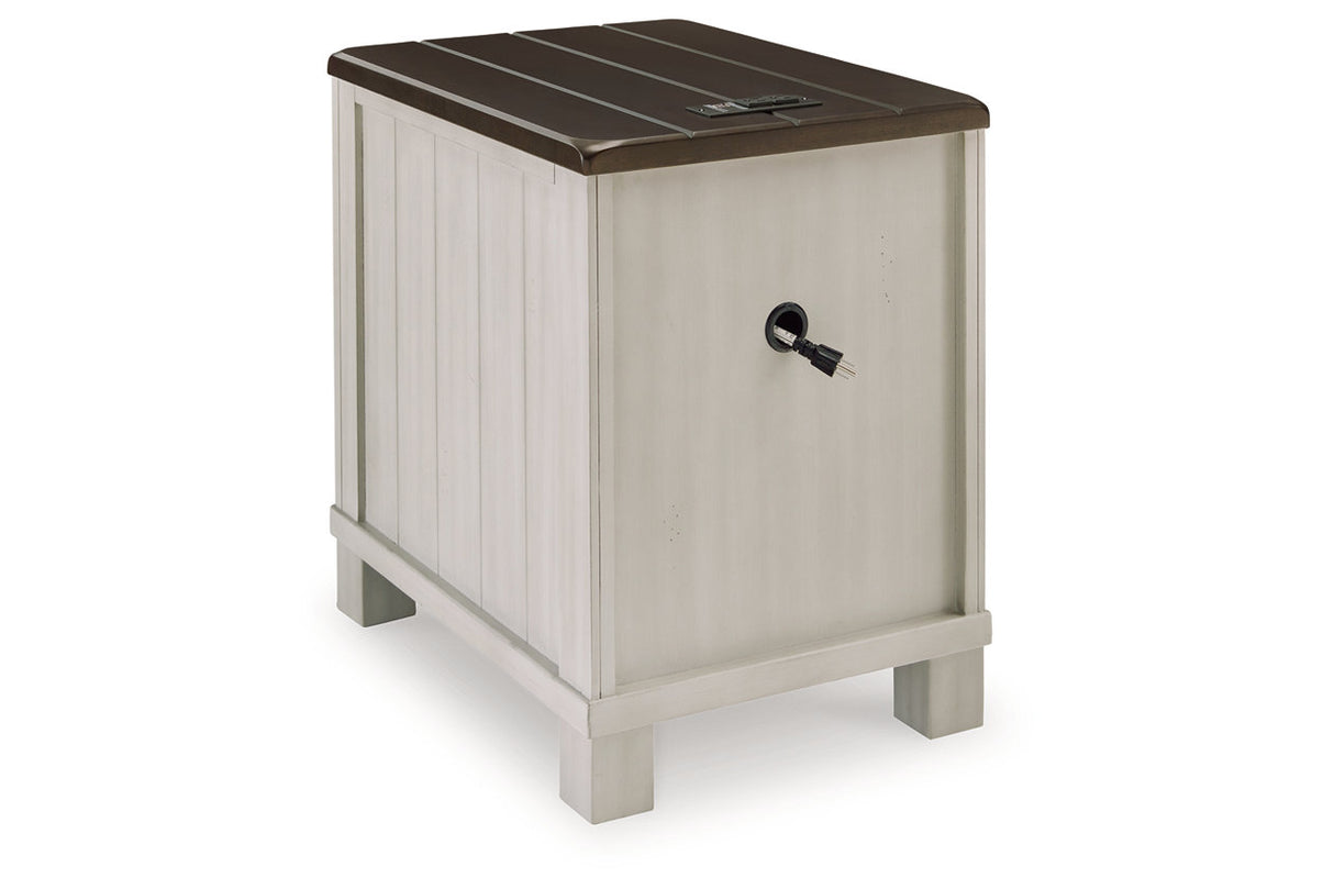 Darborn Gray/Brown Lift-top Coffee Table and 2 Chairside End Tables from Ashley - Luna Furniture