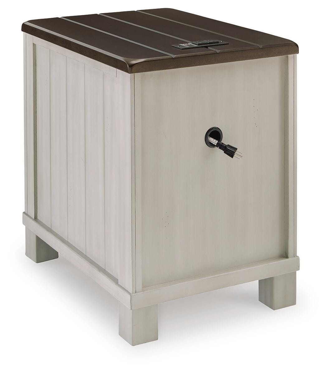 Darborn Gray/Brown Lift-top Coffee Table and 2 Chairside End Tables from Ashley - Luna Furniture