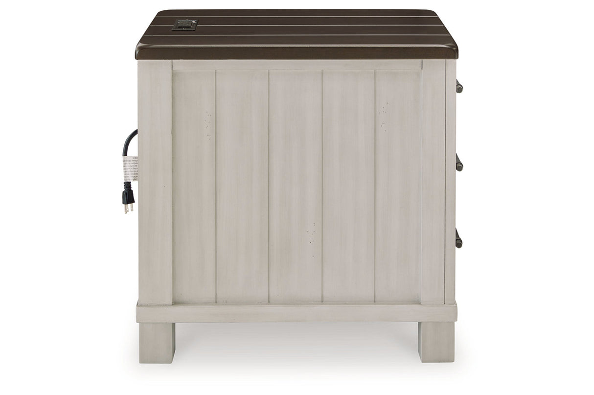 Darborn Gray/Brown Lift-top Coffee Table and 2 Chairside End Tables from Ashley - Luna Furniture