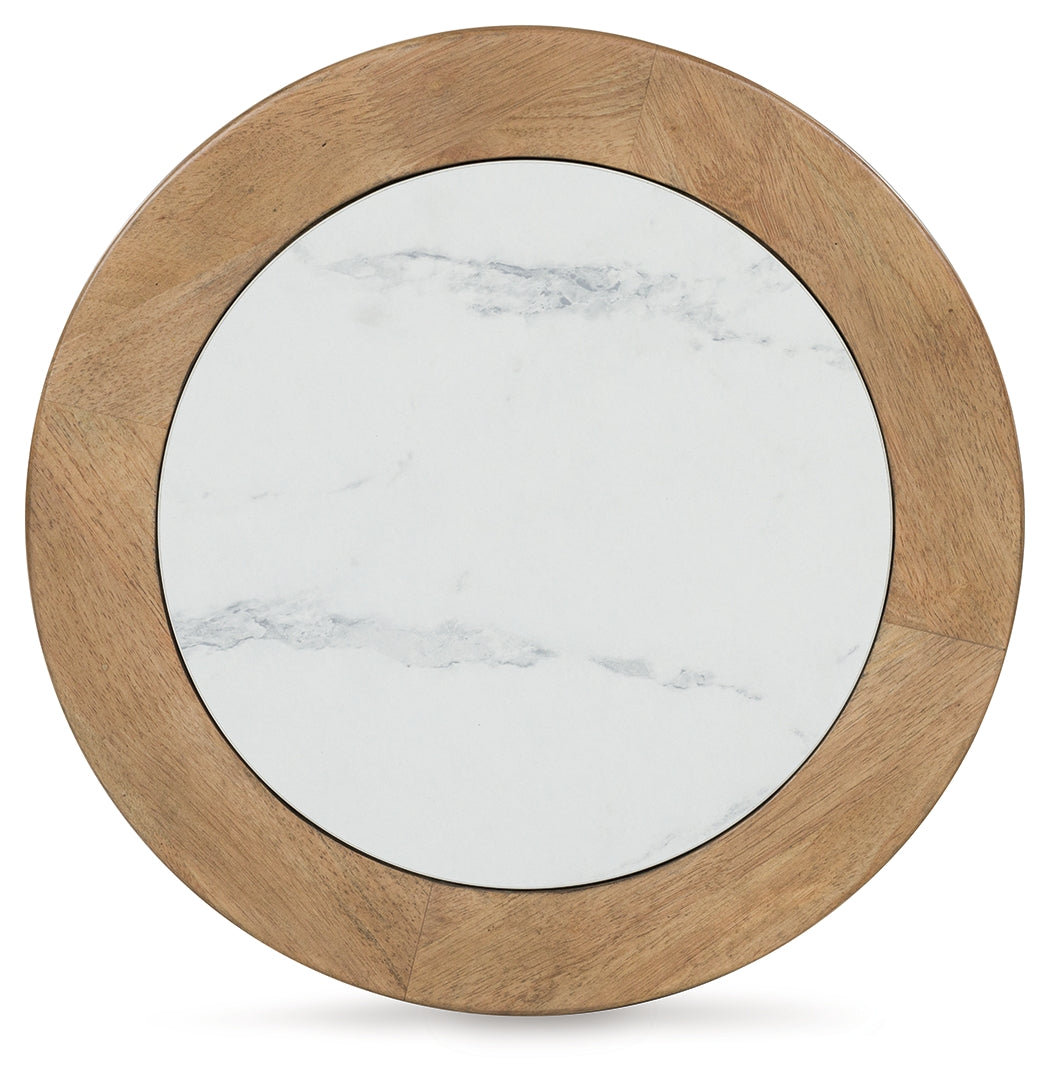 Camdill Light Brown/White End Table from Ashley - Luna Furniture