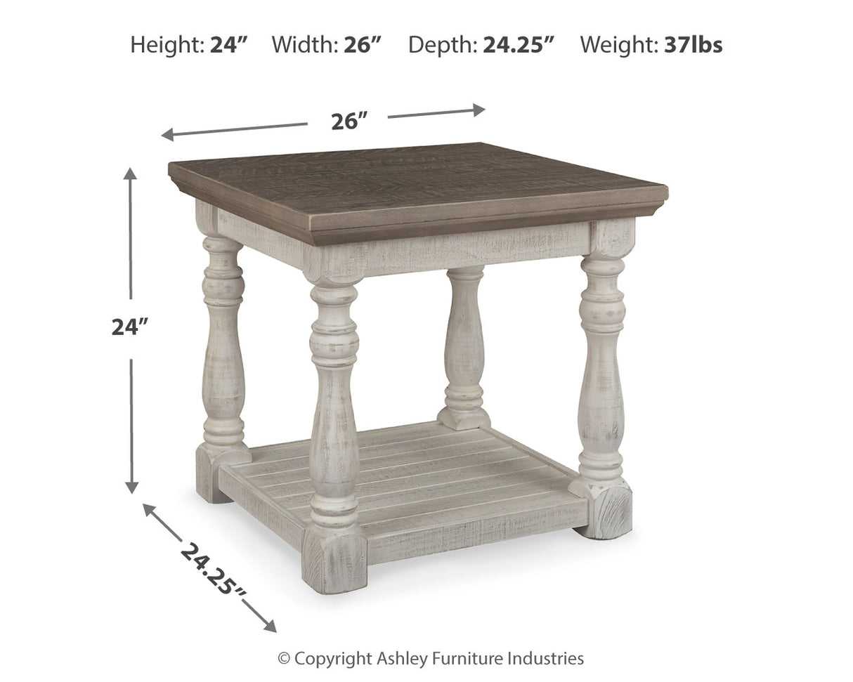 Havalance Gray/White End Table from Ashley - Luna Furniture