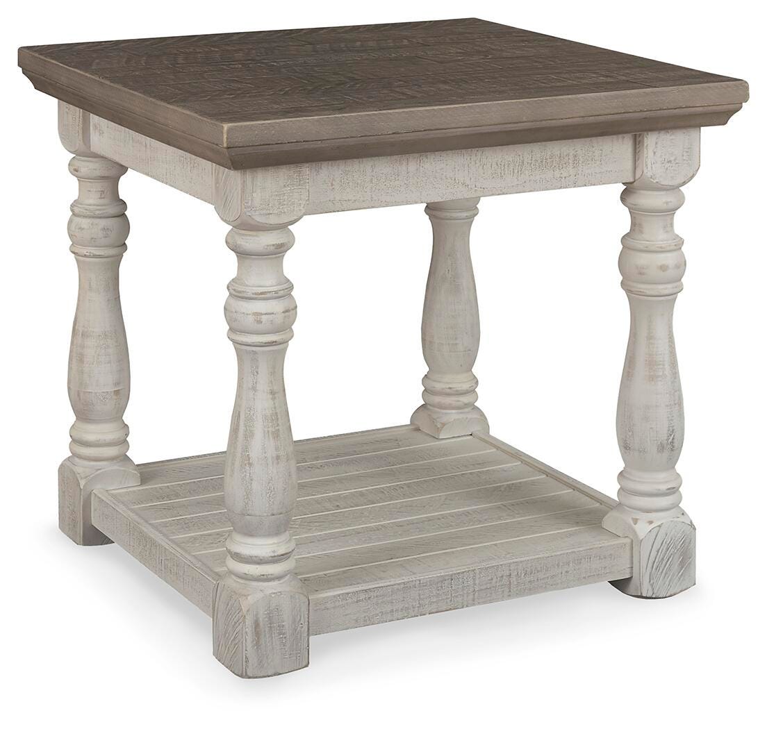 Havalance Gray/White Coffee Table and 2 End Tables from Ashley Furniture - Luna Furniture