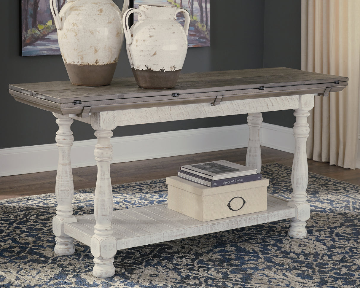 Havalance Gray/White Sofa/Console Table from Ashley - Luna Furniture