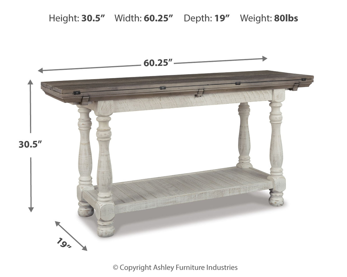 Havalance Gray/White Sofa/Console Table from Ashley - Luna Furniture