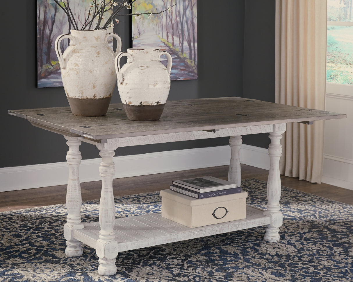 Havalance Gray/White Sofa/Console Table from Ashley - Luna Furniture