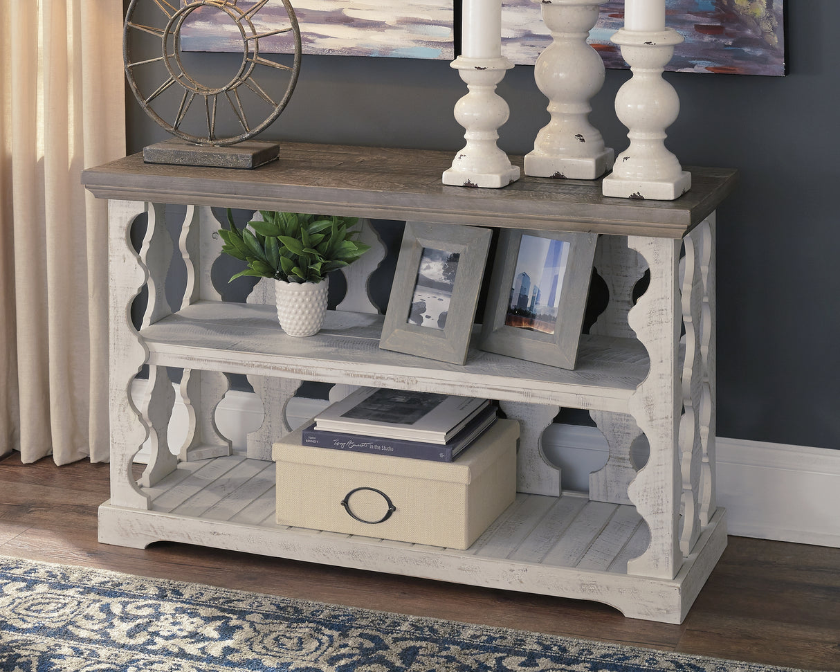 Havalance Gray/White Sofa/Console Table from Ashley - Luna Furniture