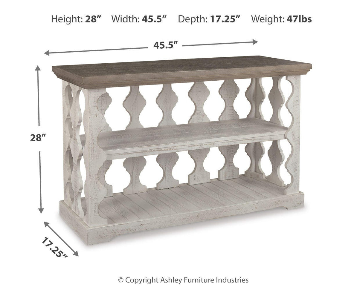 Havalance Gray/White Sofa/Console Table from Ashley Furniture - Luna Furniture