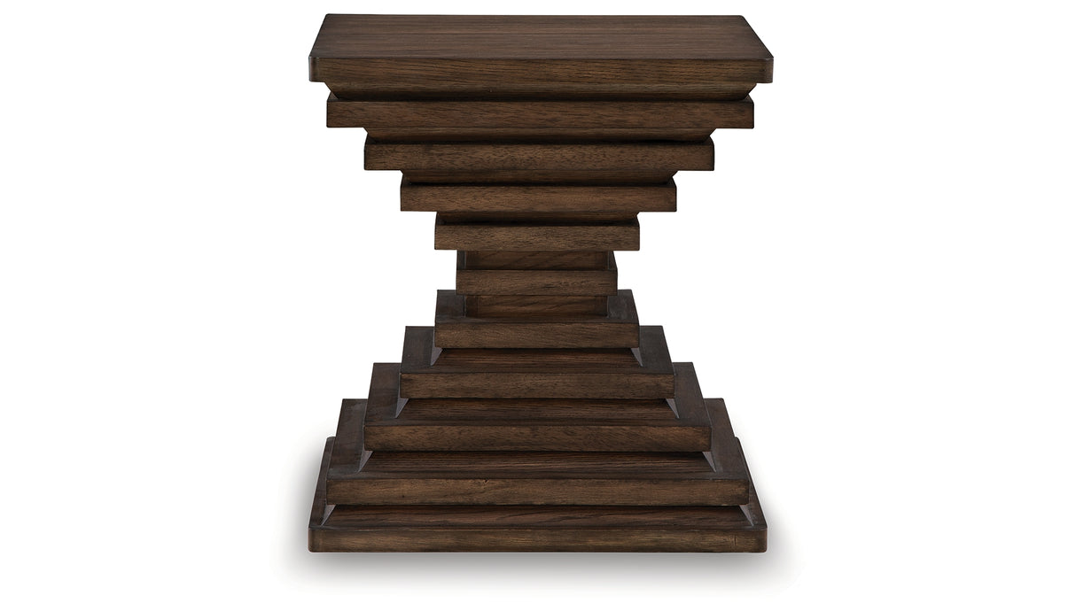 Hannodream Warm Brown End Table from Ashley - Luna Furniture