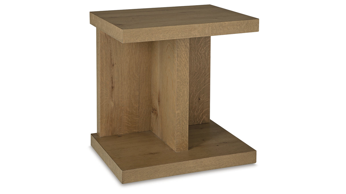 Brinstead Light Brown Chairside End Table from Ashley Furniture - Luna Furniture