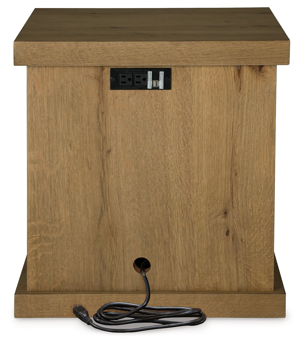 Brinstead Light Brown Chairside End Table from Ashley Furniture - Luna Furniture