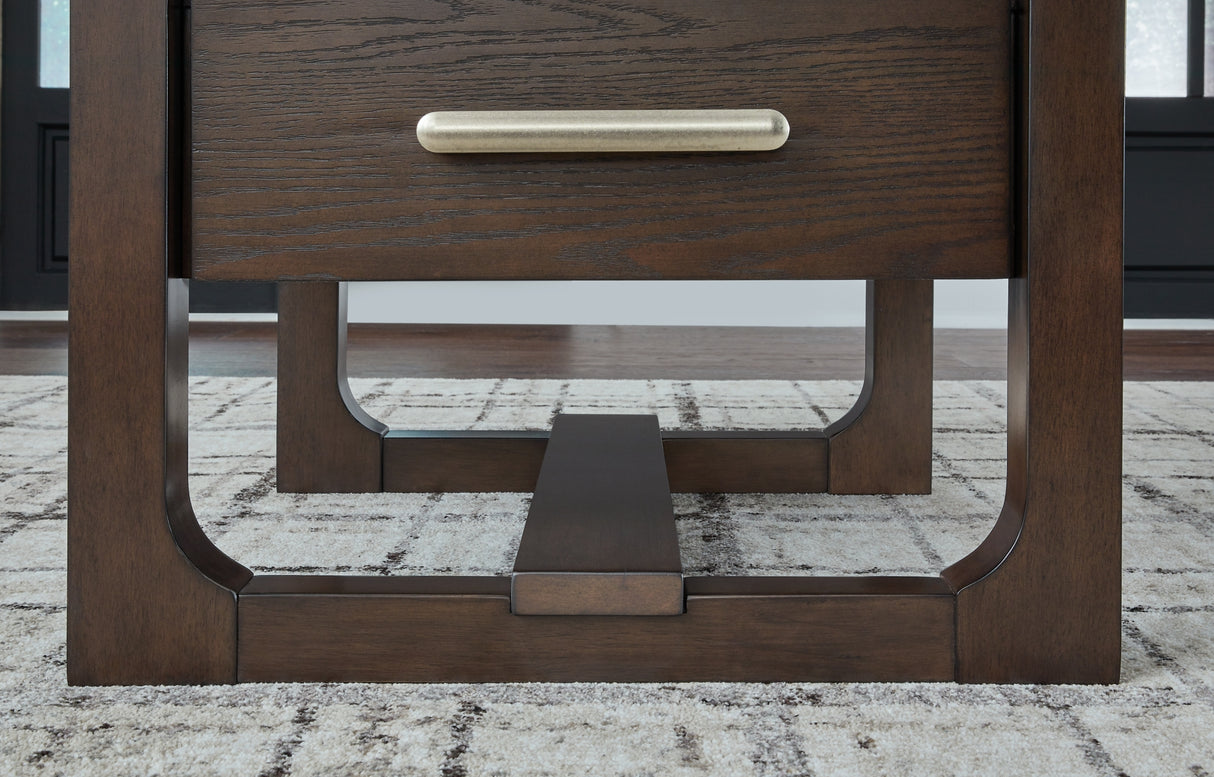 Breckington Dark Brown End Table from Ashley Furniture - Luna Furniture