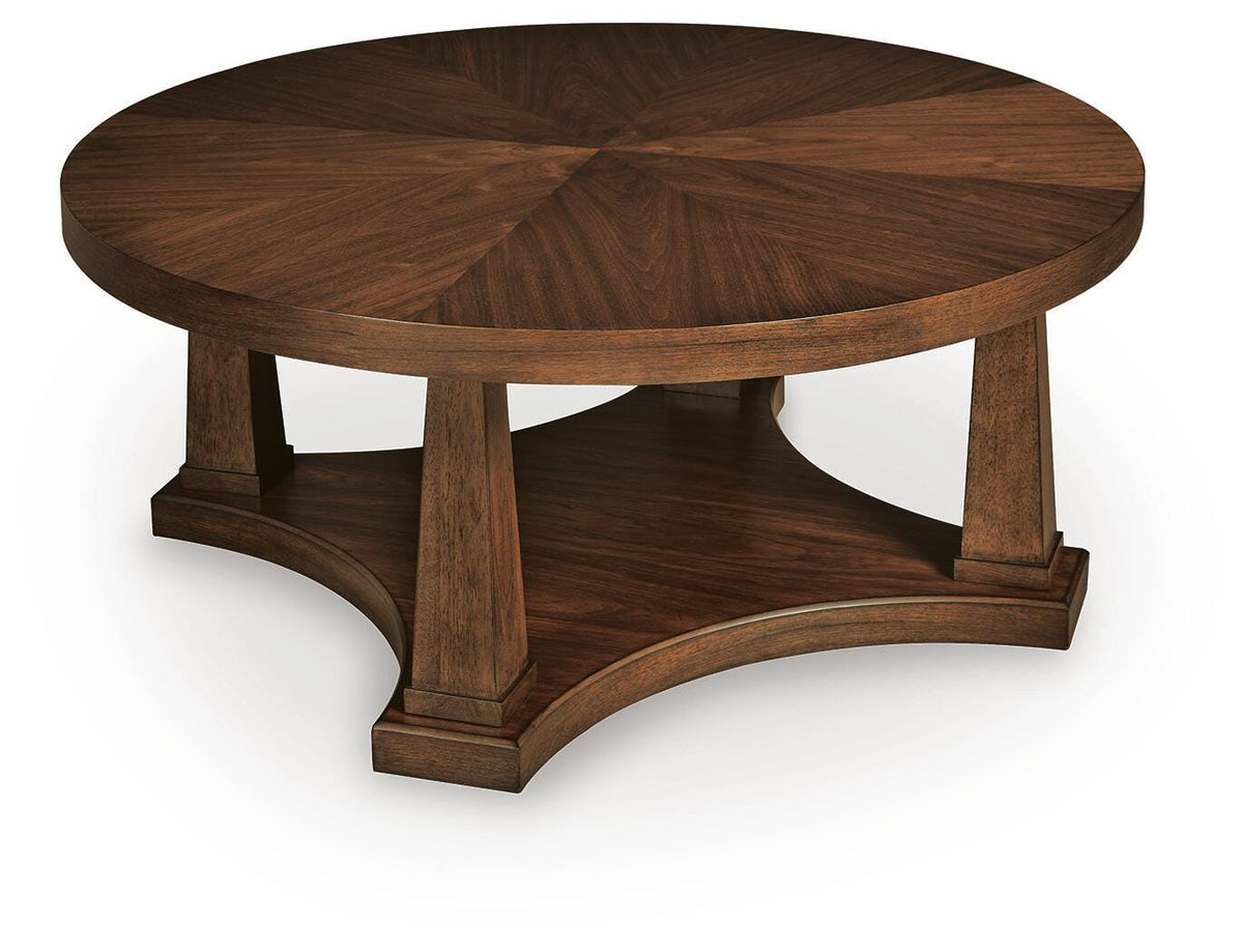 Rustic Plains Warm Brown Coffee Table from Ashley - Luna Furniture
