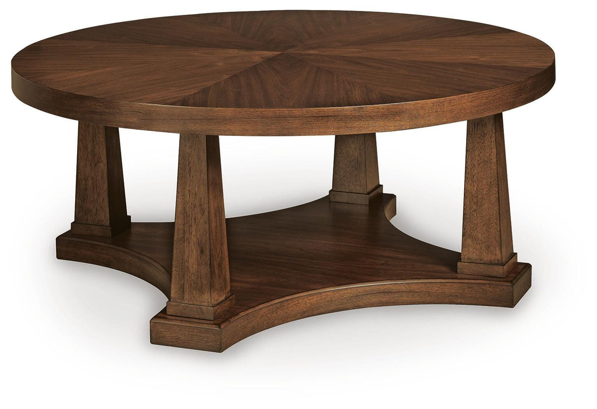 Rustic Plains Warm Brown Coffee Table from Ashley - Luna Furniture