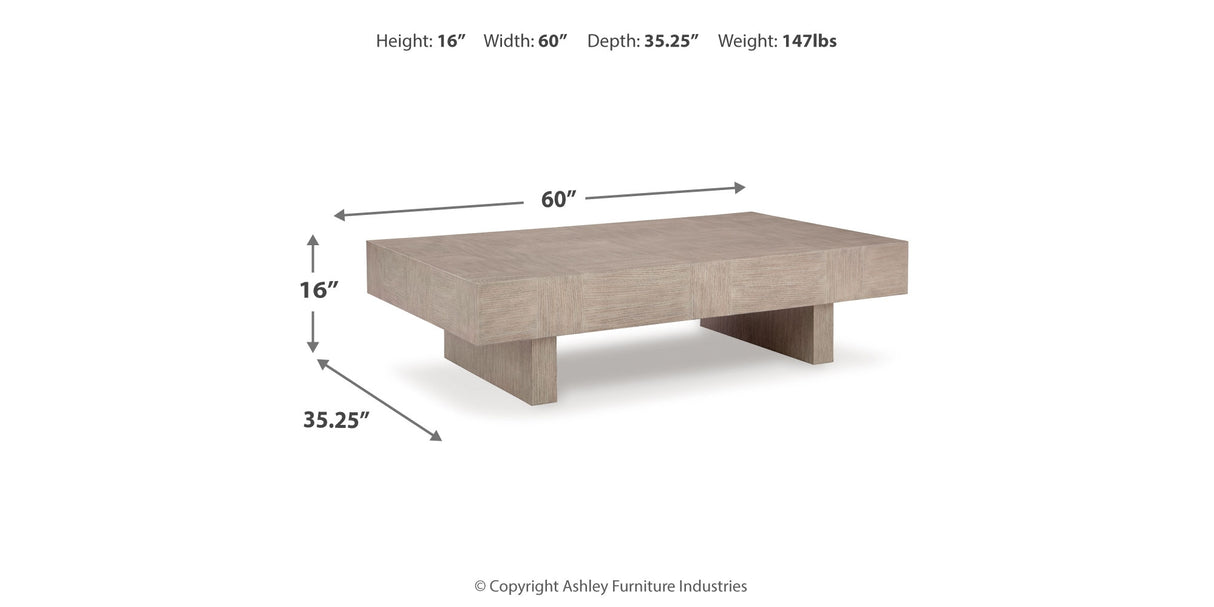 Jorlaina Coffee Table with 1 End Table in Light Grayish Brown from Ashley Furniture - Luna Furniture