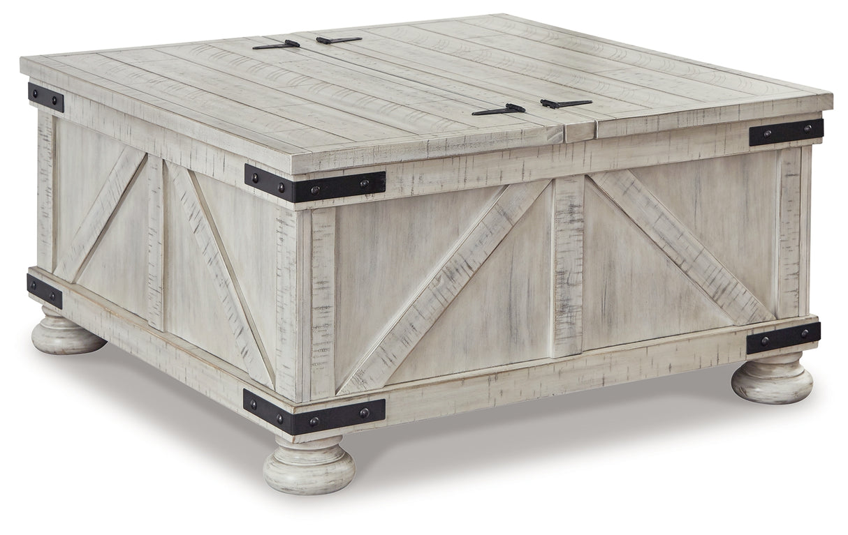 Carynhurst Whitewash Coffee Table from Ashley - Luna Furniture