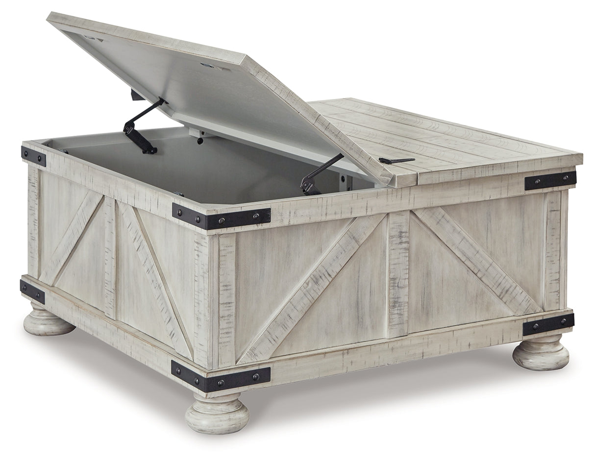 Carynhurst Whitewash Coffee Table from Ashley - Luna Furniture