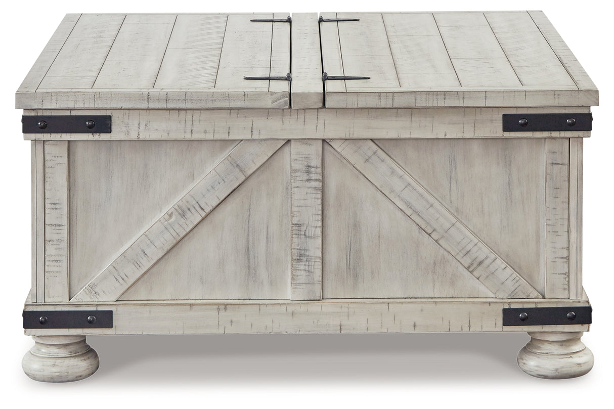 Carynhurst Whitewash Coffee Table from Ashley - Luna Furniture