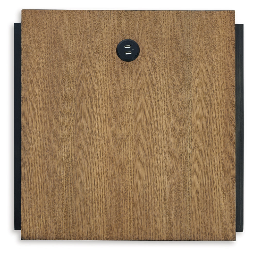 Fridley Brown/Black End Table from Ashley - Luna Furniture