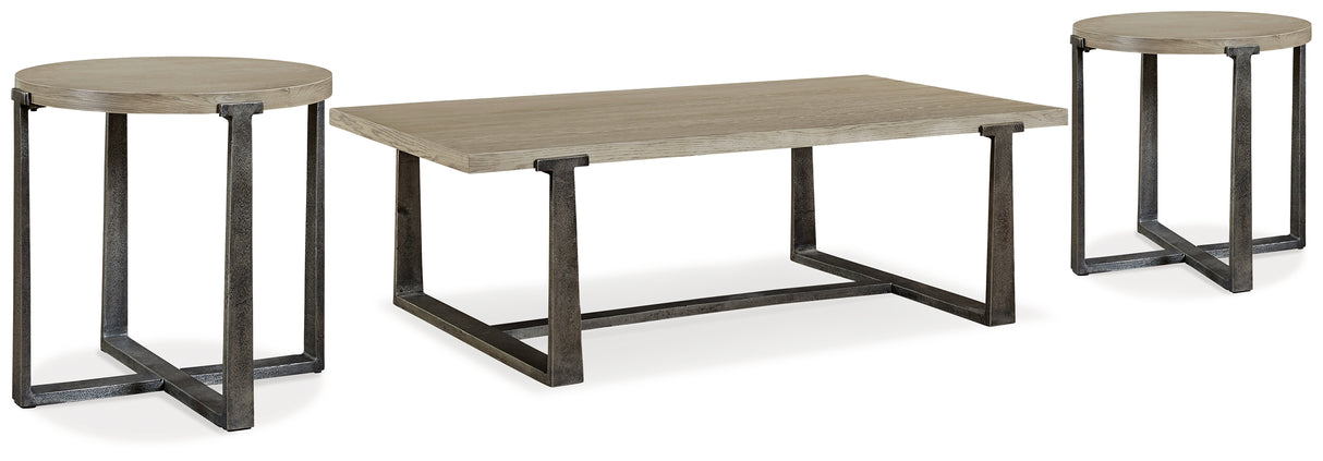 Dalenville Gray Coffee Table and 2 End Tables from Ashley - Luna Furniture