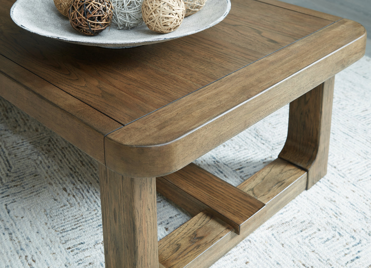 Cabalynn Light Brown Coffee Table and 2 End Tables from Ashley Furniture - Luna Furniture