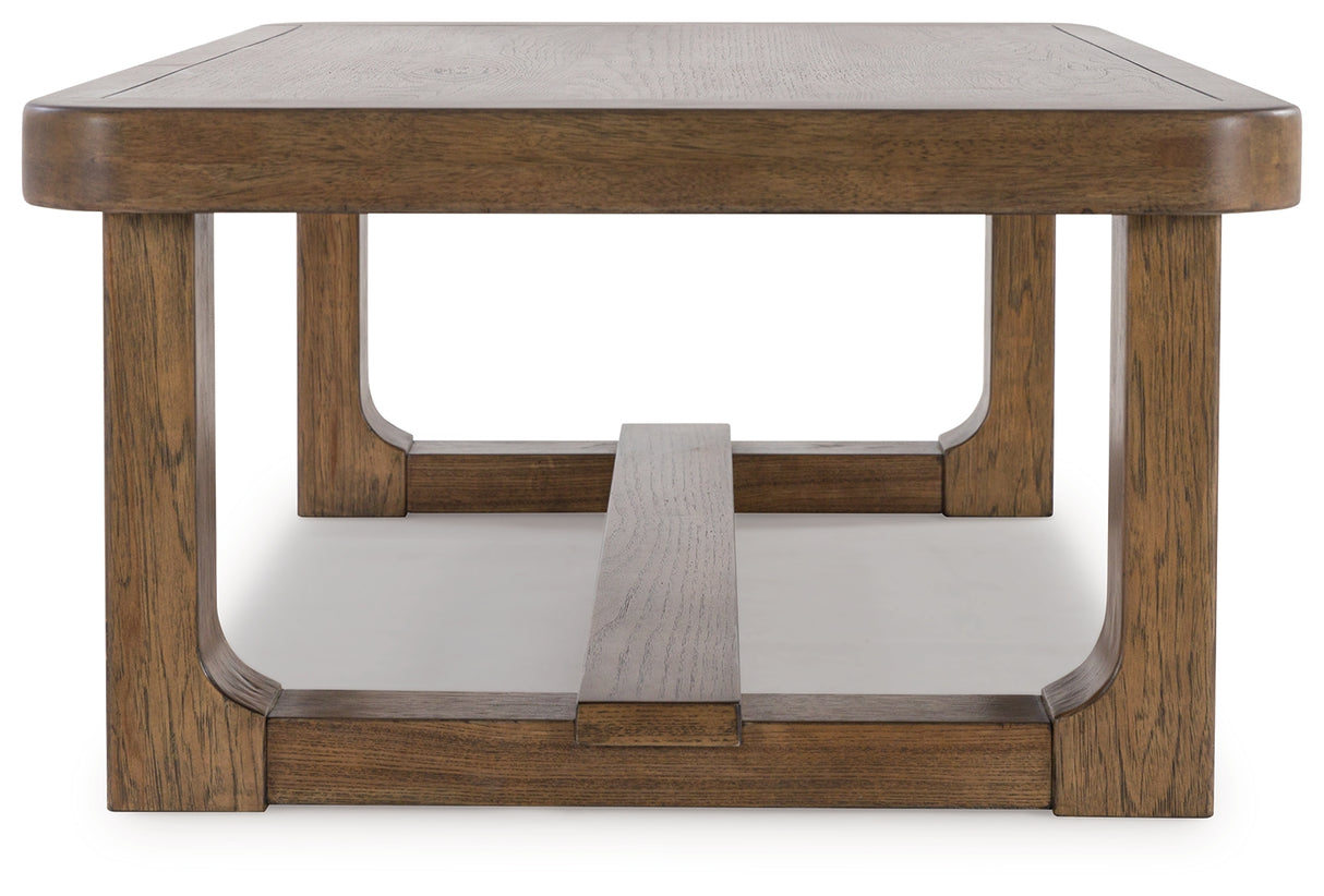 Cabalynn Light Brown Coffee Table and 2 End Tables from Ashley Furniture - Luna Furniture
