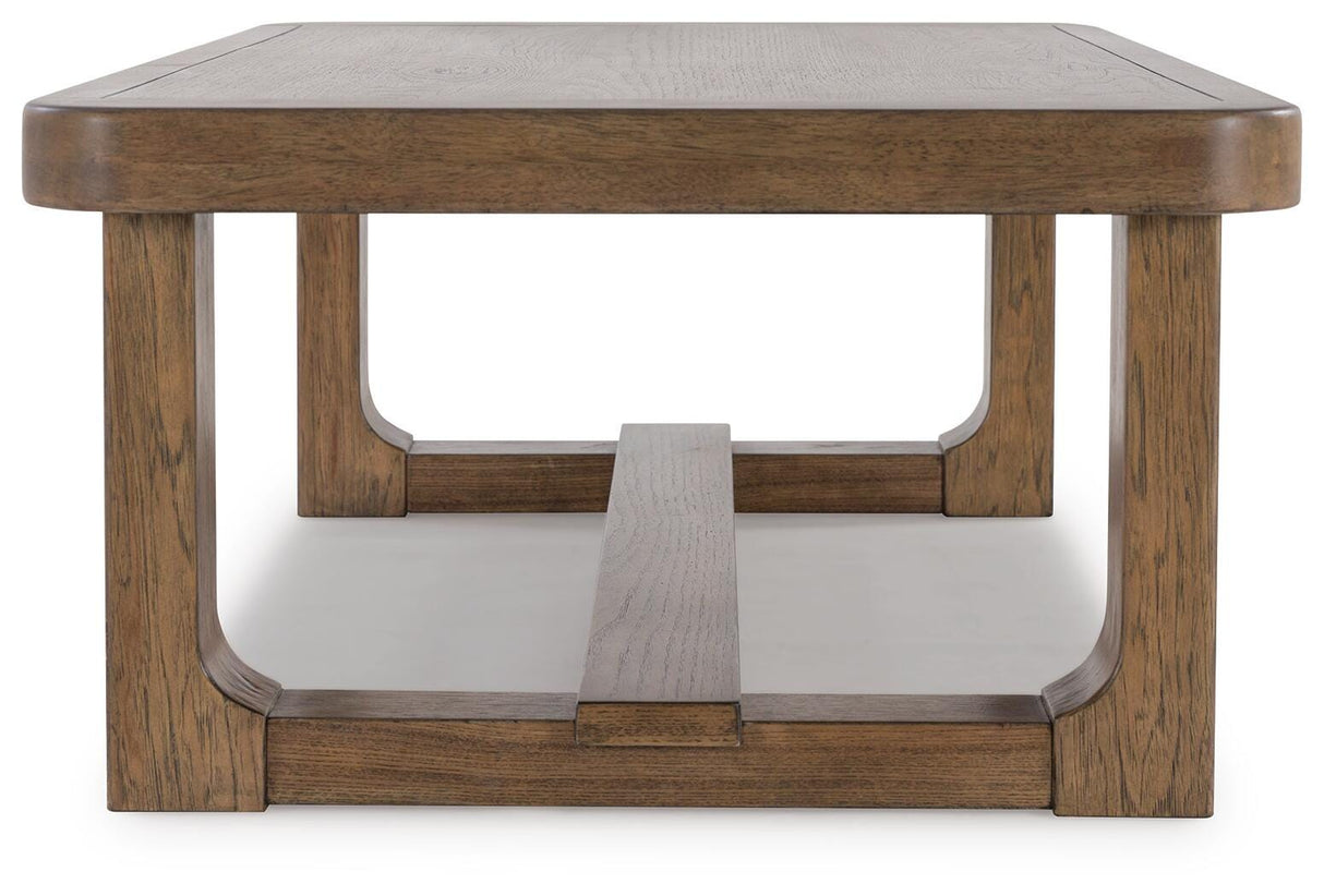 Cabalynn Light Brown Coffee Table and 2 End Tables from Ashley Furniture - Luna Furniture