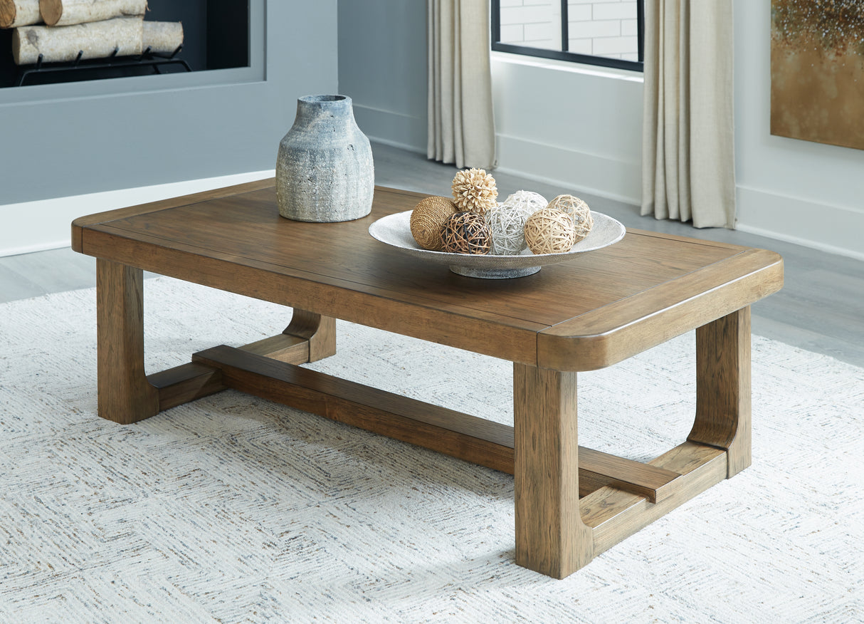 Cabalynn Light Brown Coffee Table and 2 End Tables from Ashley - Luna Furniture