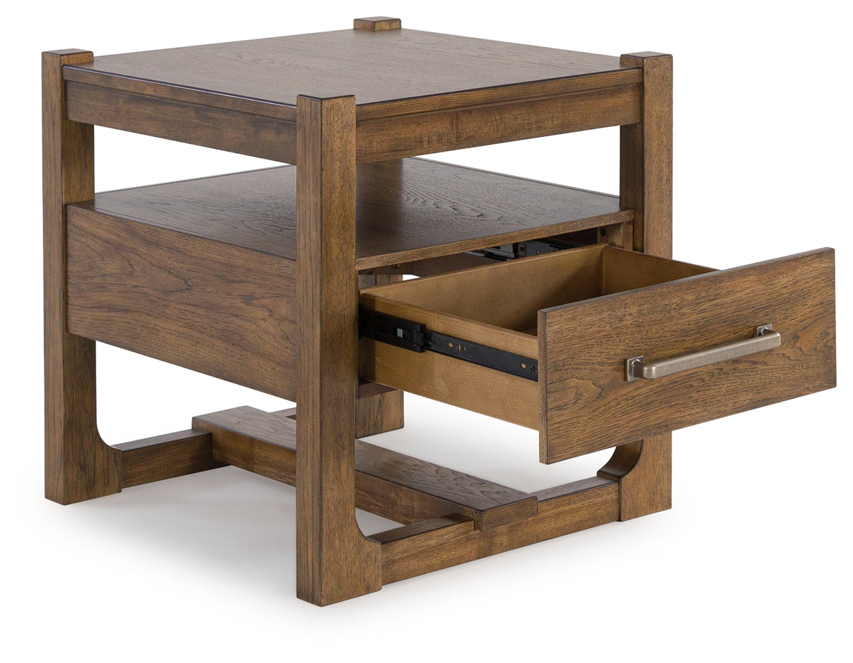 Cabalynn Light Brown Coffee Table and 2 End Tables from Ashley Furniture - Luna Furniture