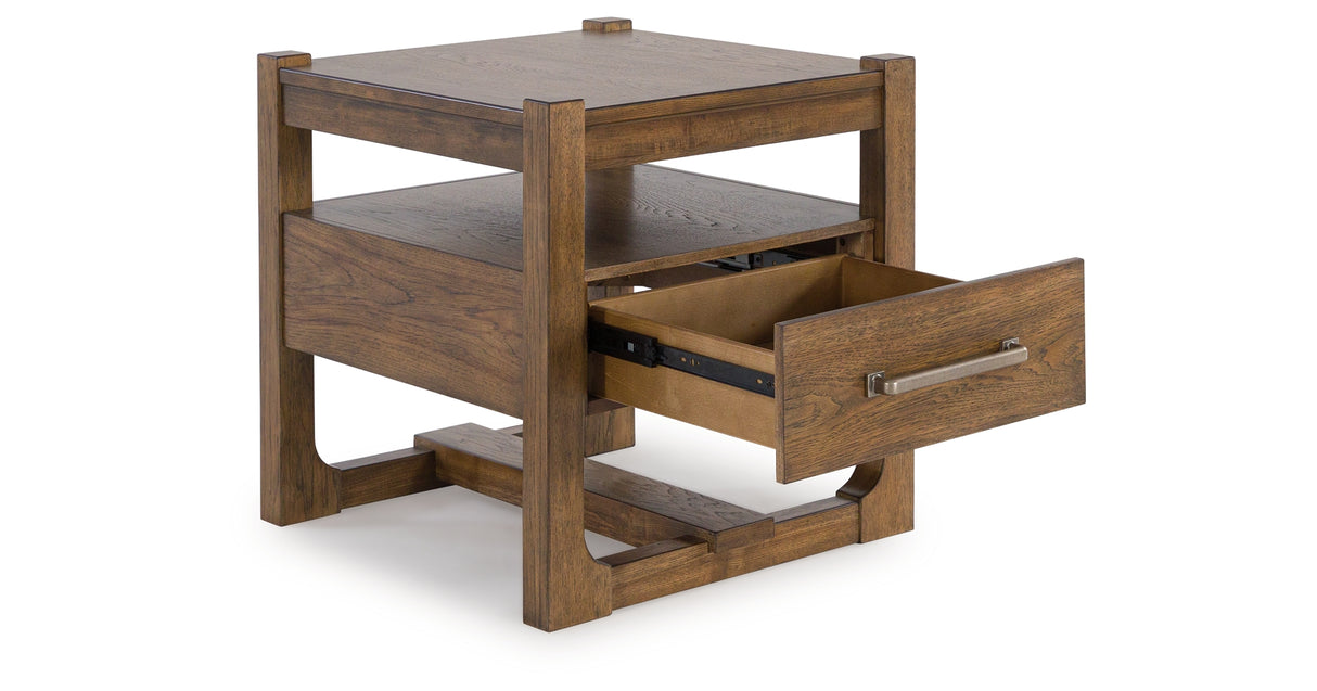 CABALYNN Light Brown End Table from Ashley - Luna Furniture