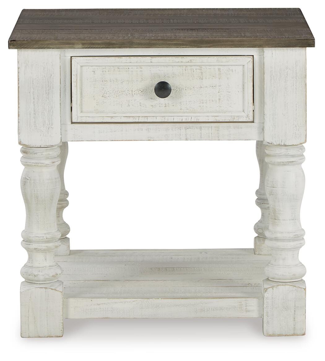 Havalance White/Gray End Table from Ashley Furniture - Luna Furniture