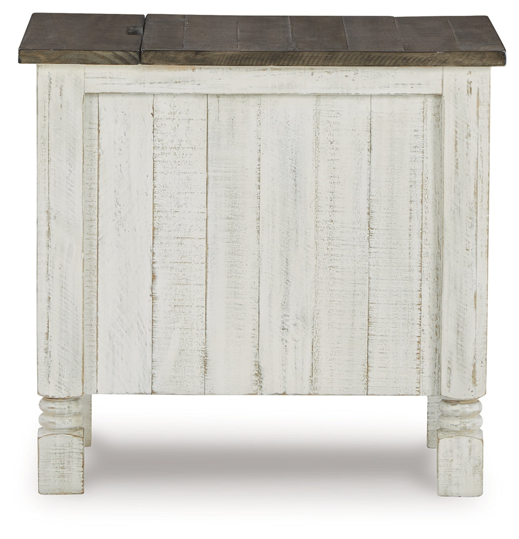 Havalance White/Gray Chairside End Table from Ashley - Luna Furniture